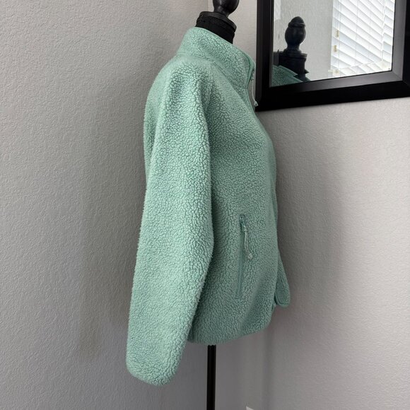 FJALLRAVEN Vardag Pile Full Zip Fleece Jacket Aloe Green Medium - Picture 5 of 12